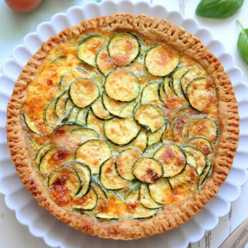Torta salata di zucchine