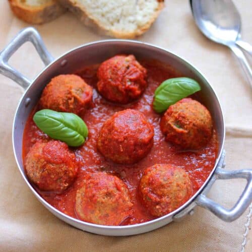 Polpette al sugo vegane