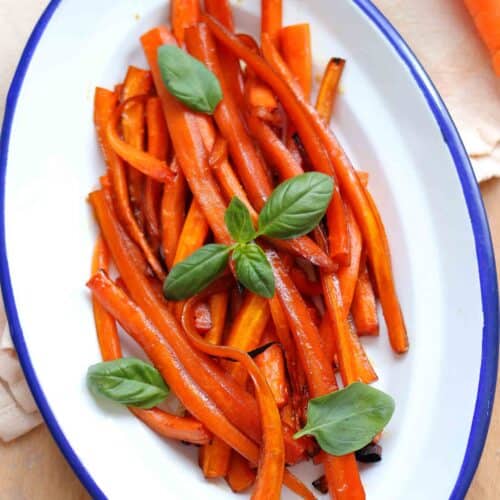 Carote glassate al forno
